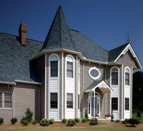 HOME DECORATION ITEMS ROOF SHEET    RS308 Stylish Decorative Roof Sheets Heat Resistant Anticorrosion Scales Type Asphalt Shingle with ASTM Certified